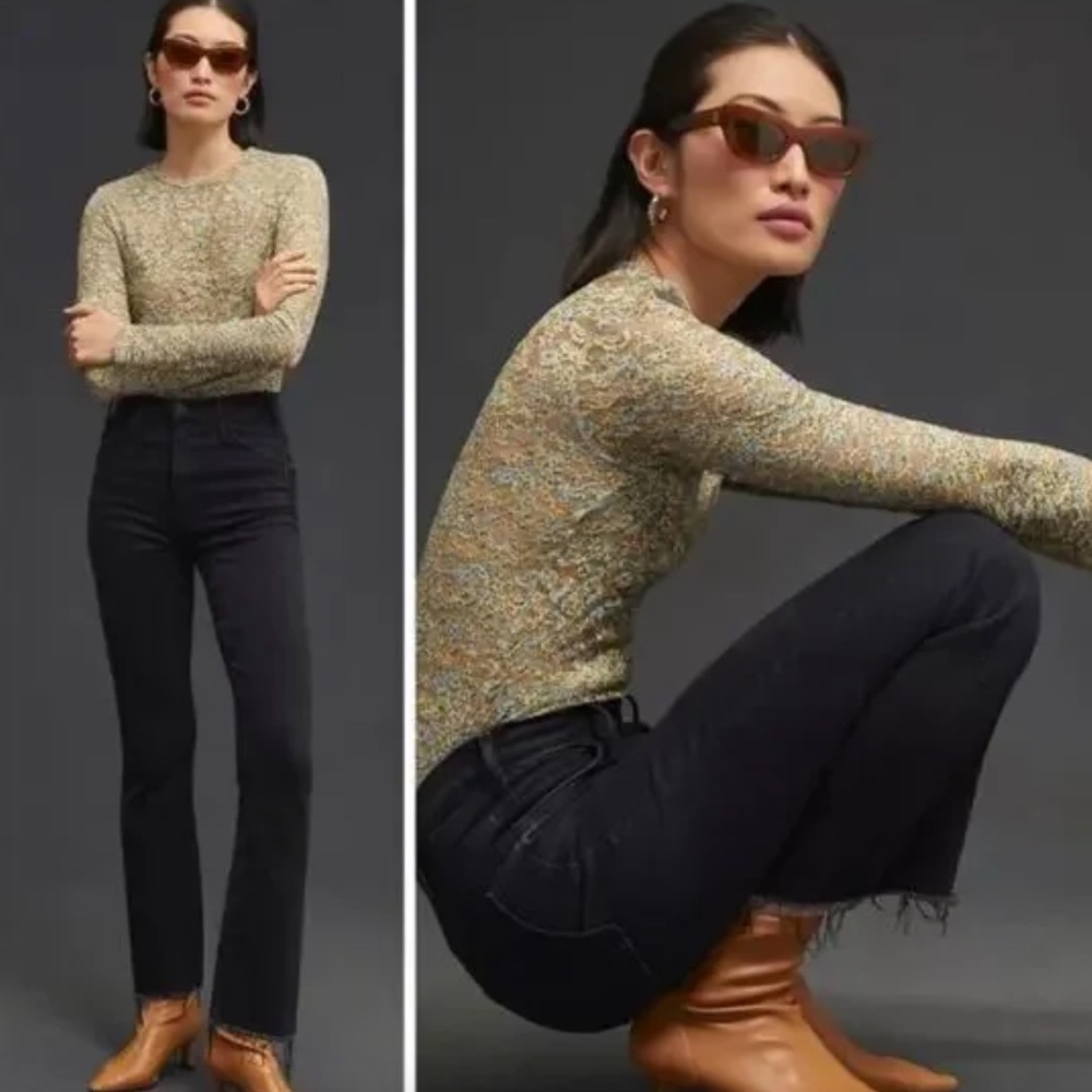 Mother The Hustler ankle fray jeans